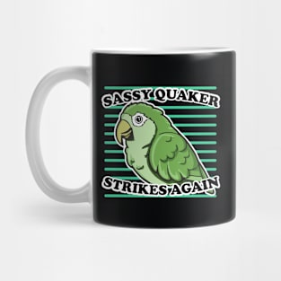 Sassy Quaker Strikes Again Retro Pop Art Mug